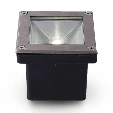 SPOT LED ENCASTRABLE SOL CARRÉ INOX 304 5W 3000K