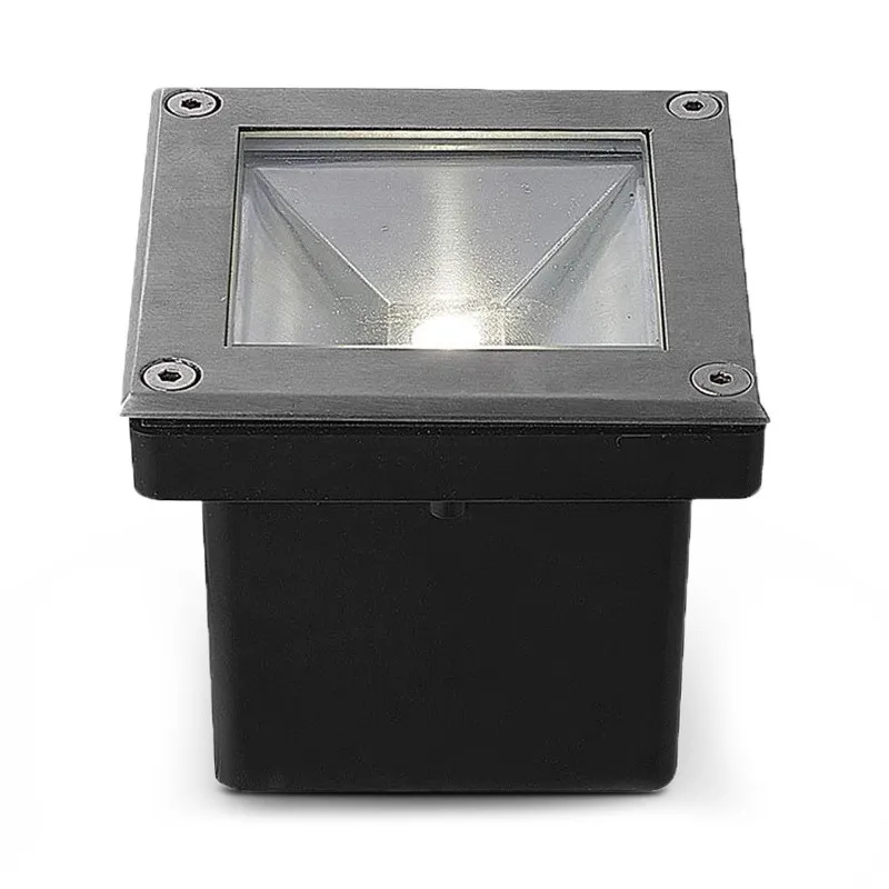 SPOT LED ENCASTRABLE SOL 5 W 230 V 4000 K IP67 CARRE INOX 316L