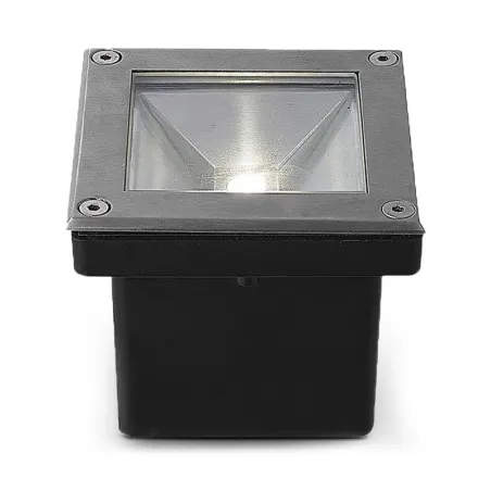 SPOT LED ENCASTRABLE SOL 5 W 230 V 4000 K IP67 CARRE INOX 316L