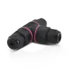CONNECTEUR ETANCHE FORME T IP68 450 V NOIR 3 FILS