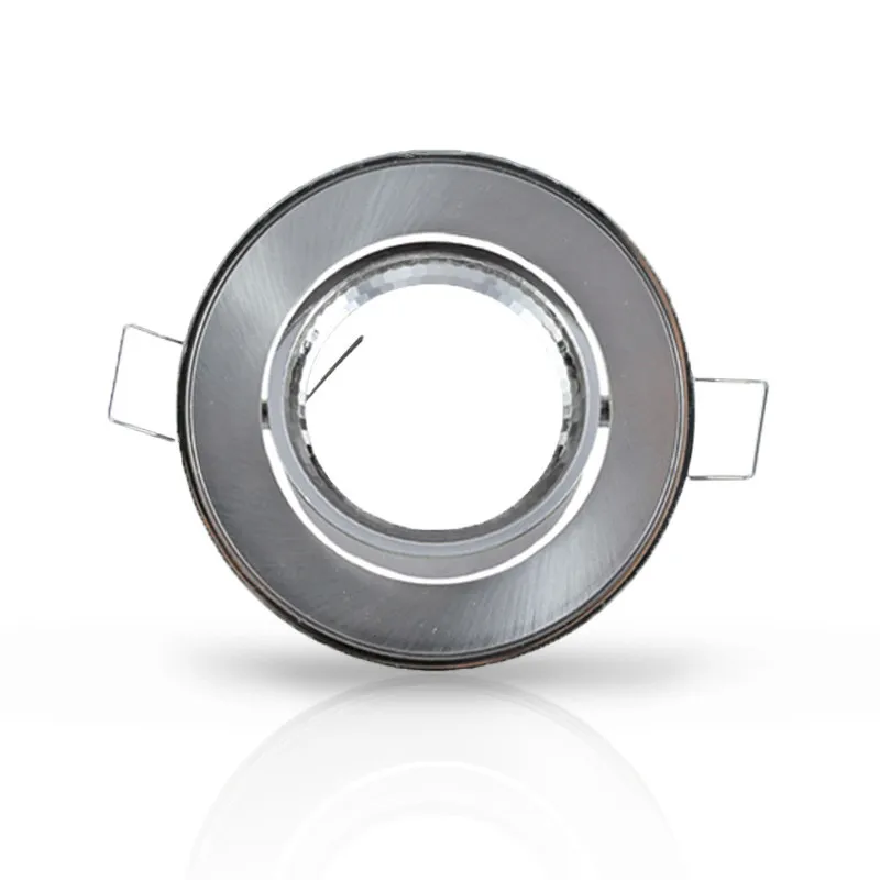SUPPORT DE SPOT    ROND ARGENT   ORIENTABLE 86 mm