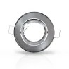 SUPPORT DE SPOT    ROND ARGENT   ORIENTABLE 86 mm
