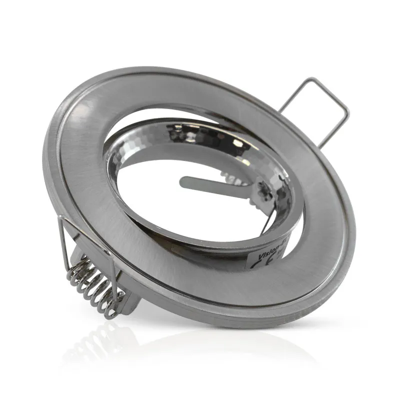 SUPPORT DE SPOT    ROND ARGENT   ORIENTABLE 86 mm