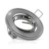 SUPPORT DE SPOT    ROND ARGENT   ORIENTABLE 86 mm