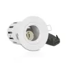 SUPPORT DE SPOT BBC  ROND BLANC  FIXE ajouré IP65 + douille automatiqu