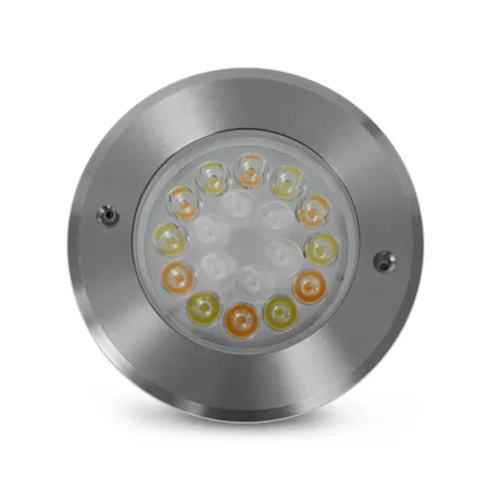 SPOT ENCASTRABLE LED 9W 12/24 VDC RGB + BLANC CCT IP68 CONTROL INTEGRE
