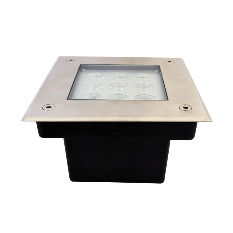 SPOT LED ENCASTRABLE SOL 9 W 230 V 4000 K IP67 CARRE INOX 316L