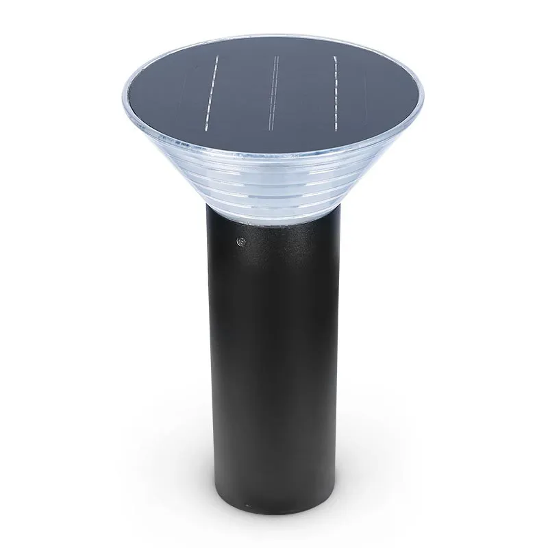 potelet-solaire-conique-led-4w-4000k-noir-380mm
