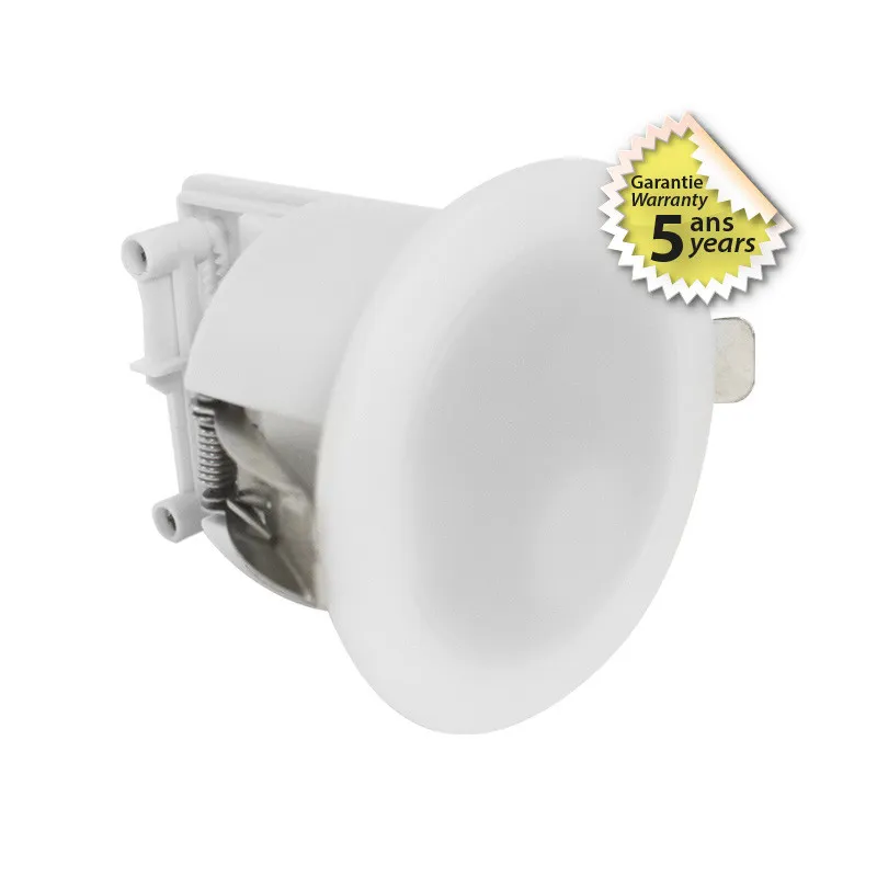 DETECTEUR DE PRESENCE IR ENCASTRABLE IP20 360deg ROND 1000W MAX BBC 1-10V