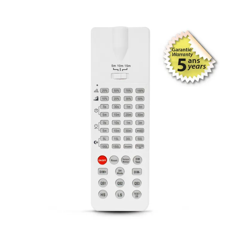 TELECOMMANDE INFRA ROUGE POUR DETECTEUR DE PRESENCE ENCASTRABLE