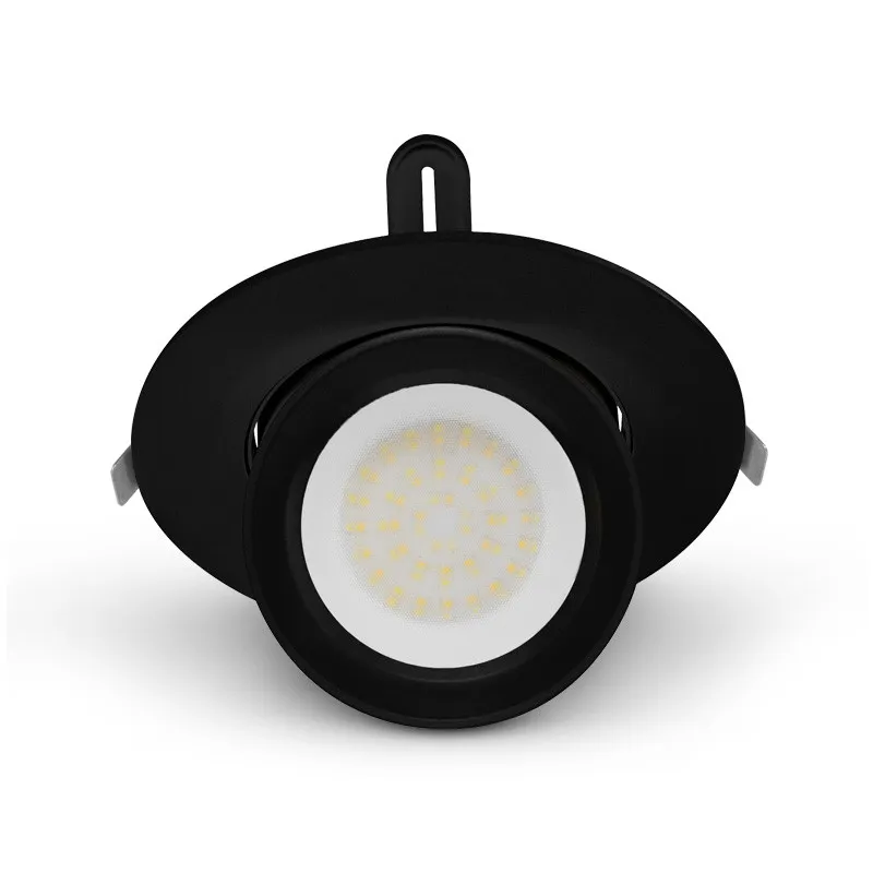 LED PLAFOND  CIRCULAIRE  ORIENTABLE  38 W  CCT NOIR 5 ANS