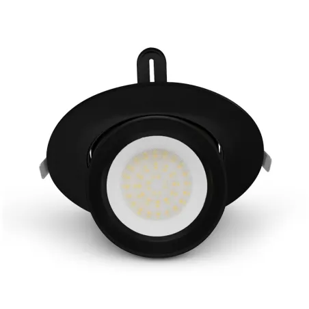 LED PLAFOND  CIRCULAIRE  ORIENTABLE  38 W  CCT NOIR 5 ANS