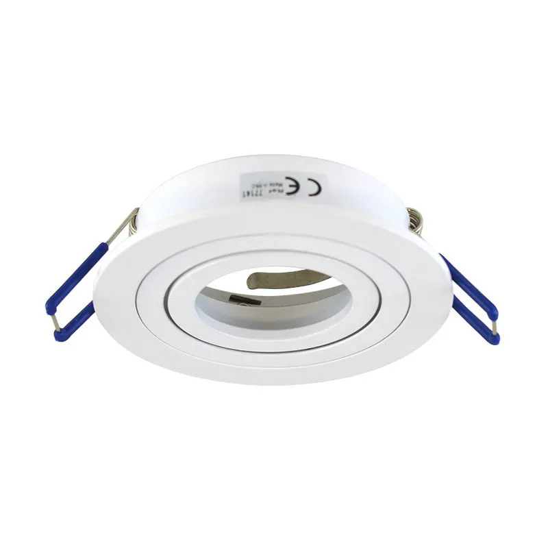 SUPPORT DE SPOT    ROND BLANC    ORIENTABLE   92 mm