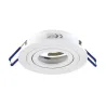 SUPPORT DE SPOT    ROND BLANC    ORIENTABLE   92 mm