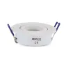 SUPPORT DE SPOT    ROND BLANC    ORIENTABLE   92 mm