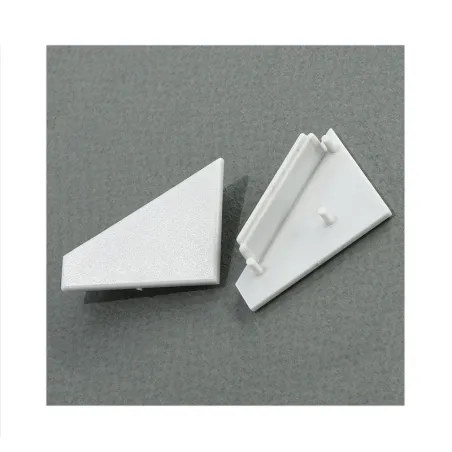 TERMINAISON PROFILE LED ANGLE 30deg/60deg GRIS PACK DE 2