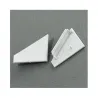 TERMINAISON PROFILE LED ANGLE 30deg/60deg GRIS PACK DE 2