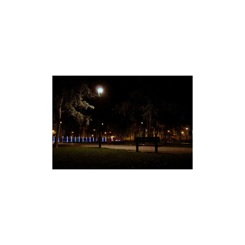 Lampadaire éclairage public extérieure 60w led gris anthracite ip65-220v-4300 lumens-3000k