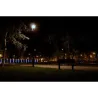 Lampadaire éclairage public extérieure 60w led gris anthracite ip65-220v-4300 lumens-3000k