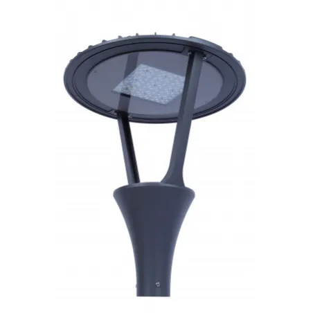 Lampadaire éclairage public extérieure 60w led gris anthracite ip65-220v-4300 lumens-3000k