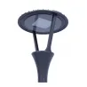 Lampadaire éclairage public extérieure 60w led gris anthracite ip65-220v-4300 lumens-3000k