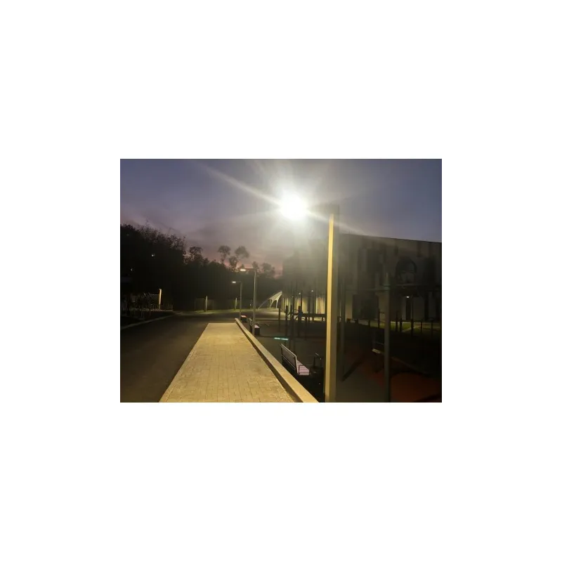 Lampadaire éclairage public extérieure 30w led gris anthracite ip65-220v-2350 lumens-3000k