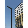 Lampadaire éclairage public extérieure 30w led gris anthracite ip65-220v-2350 lumens-3000k