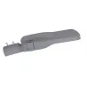 Lampadaire candélabre éclairage public extérieure 80w led gris ip65-220v-10645 lumens-3000k