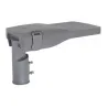 Lampadaire candélabre éclairage public extérieure 80w led gris ip65-220v-10645 lumens-3000k