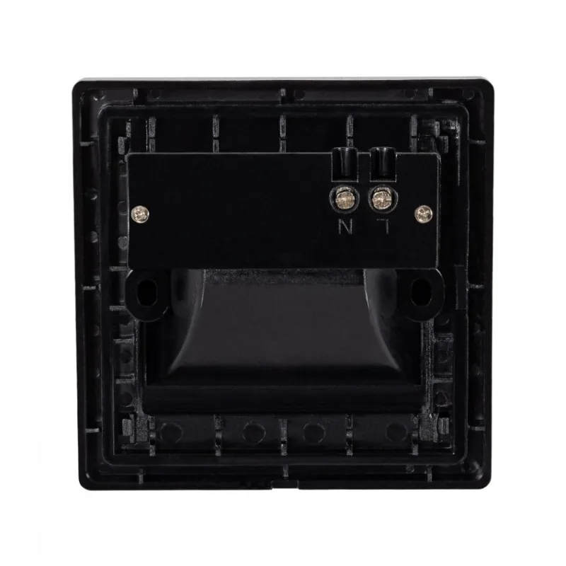 Spot de balisage détecteur 1.5w LED 220v escalier mur encastrable noir
