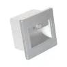 Spot de balisage détecteur 1.5w LED 220v escalier mur encastrable gris