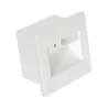 Spot de balisage détecteur 1.5w LED 220v escalier mur encastrable blanc