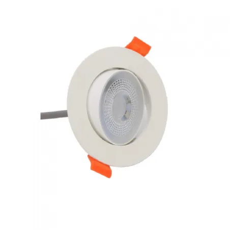 Spot led blanc encastrable orientable 7w-540 lumens
