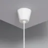 Suspension luminaire suspendu papier tressé marron culot e27