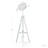 lampadaire sur pied bois 157 cm culot e27
