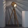 lampadaire sur pied bois 157 cm culot e27
