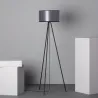 Lampadaire 150cm sur pied métal abat-jour culot e27