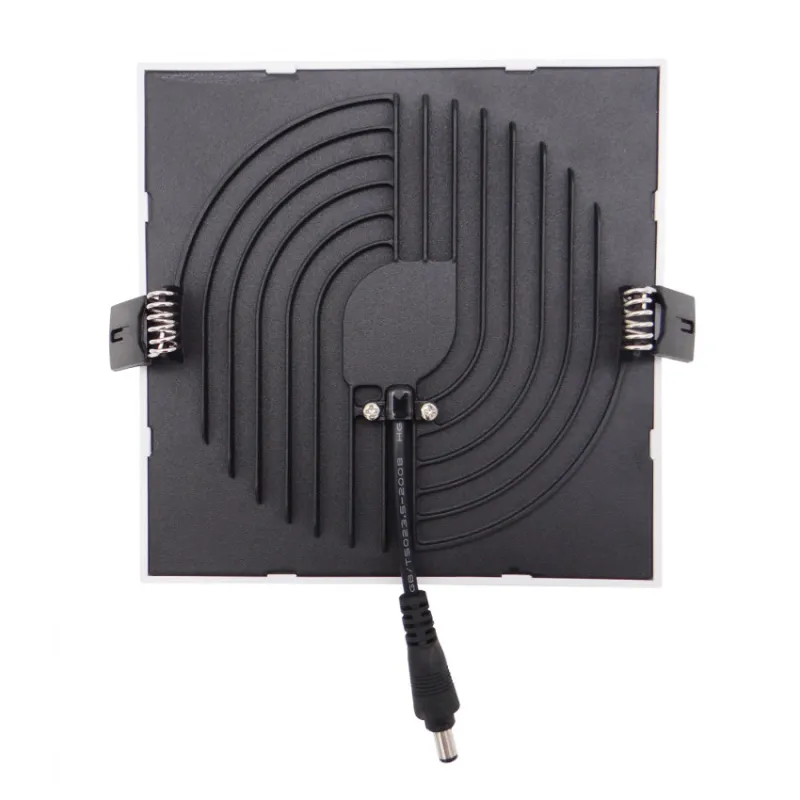 Spot semi Encastrable 16w LED carré gris 1550 lumens 4000k