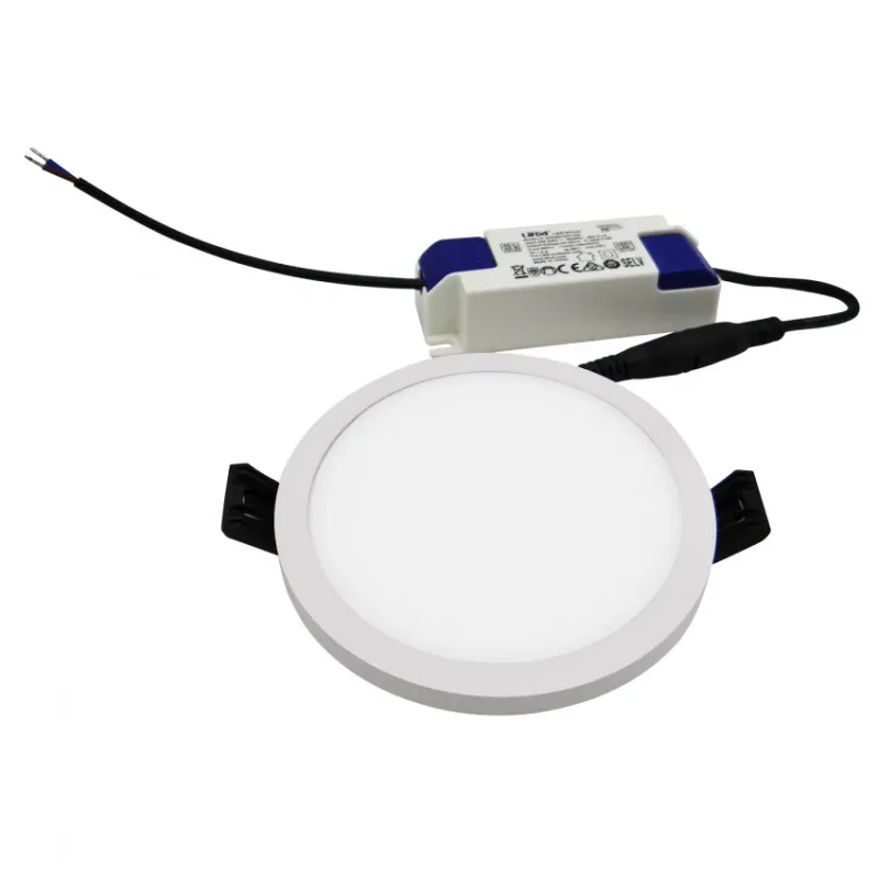 Spot semi Encastrable 8w LED rond gris 840 lumens 4000k