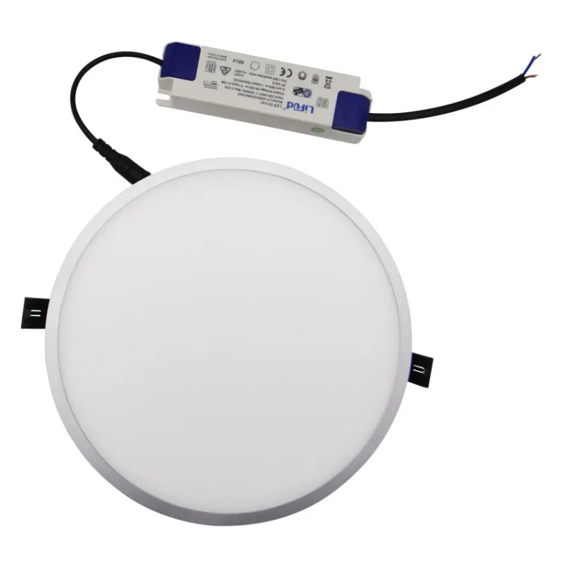 Spot semi Encastrable 30w LED rond blanc 3300 lumens 4000k