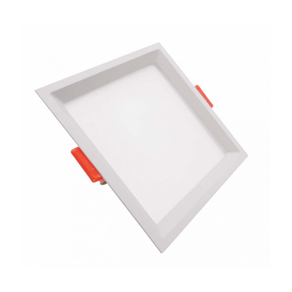 Spot Encastrable 10w LED cct carré blanc 1200 lumens 110x110mm