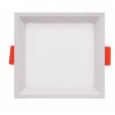 Spot Encastrable 16w LED cct carré blanc 1900 lumens 150x150mm