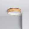 Plafonnier led 15w cct-35cm-3000k-4000k-6000k bois et métal