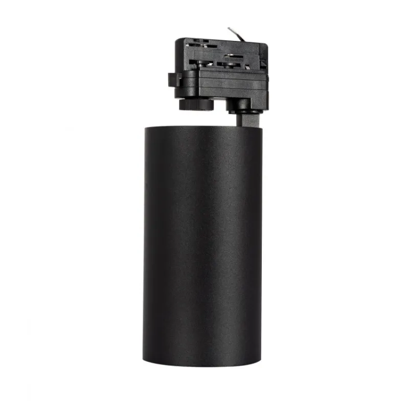 Projecteur led 30w noir-3000lm-rail 3 allumages boutiques commerces