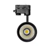 Projecteur led 30w noir-3000lm-rail 3 allumages boutiques commerces