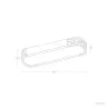 Plafonnier led 18w cct-40cm-3000k-4000k-6000k bois et métal blanc