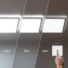 Plafonnier led 24w variable carré 42cm-4000k