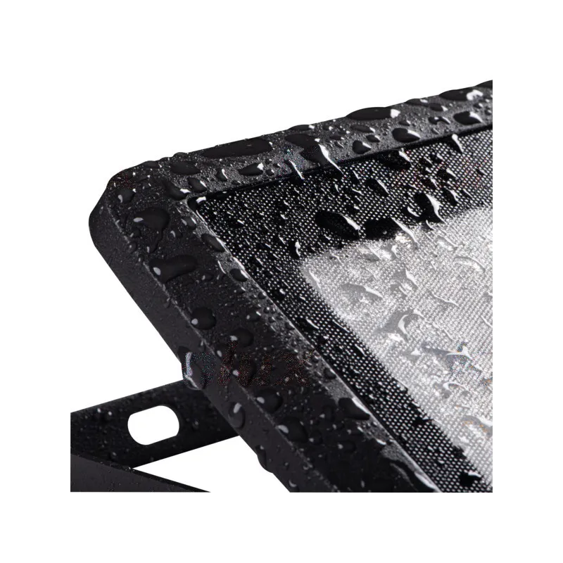 Projecteur led 100W noir extra plat ip65 8000 lumens étanche extérieur rocaille jardin