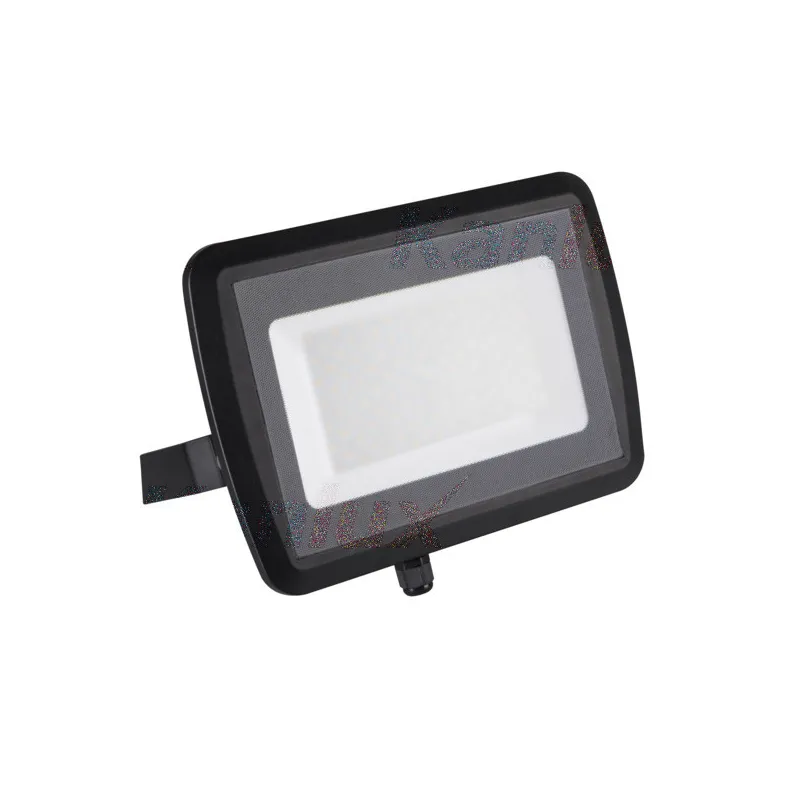 Projecteur led 100W noir extra plat ip65 8000 lumens étanche extérieur rocaille jardin