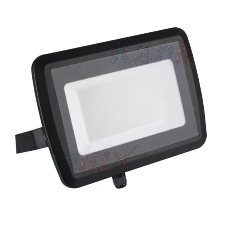 Projecteur led 100W noir extra plat ip65 8000 lumens étanche extérieur rocaille jardin